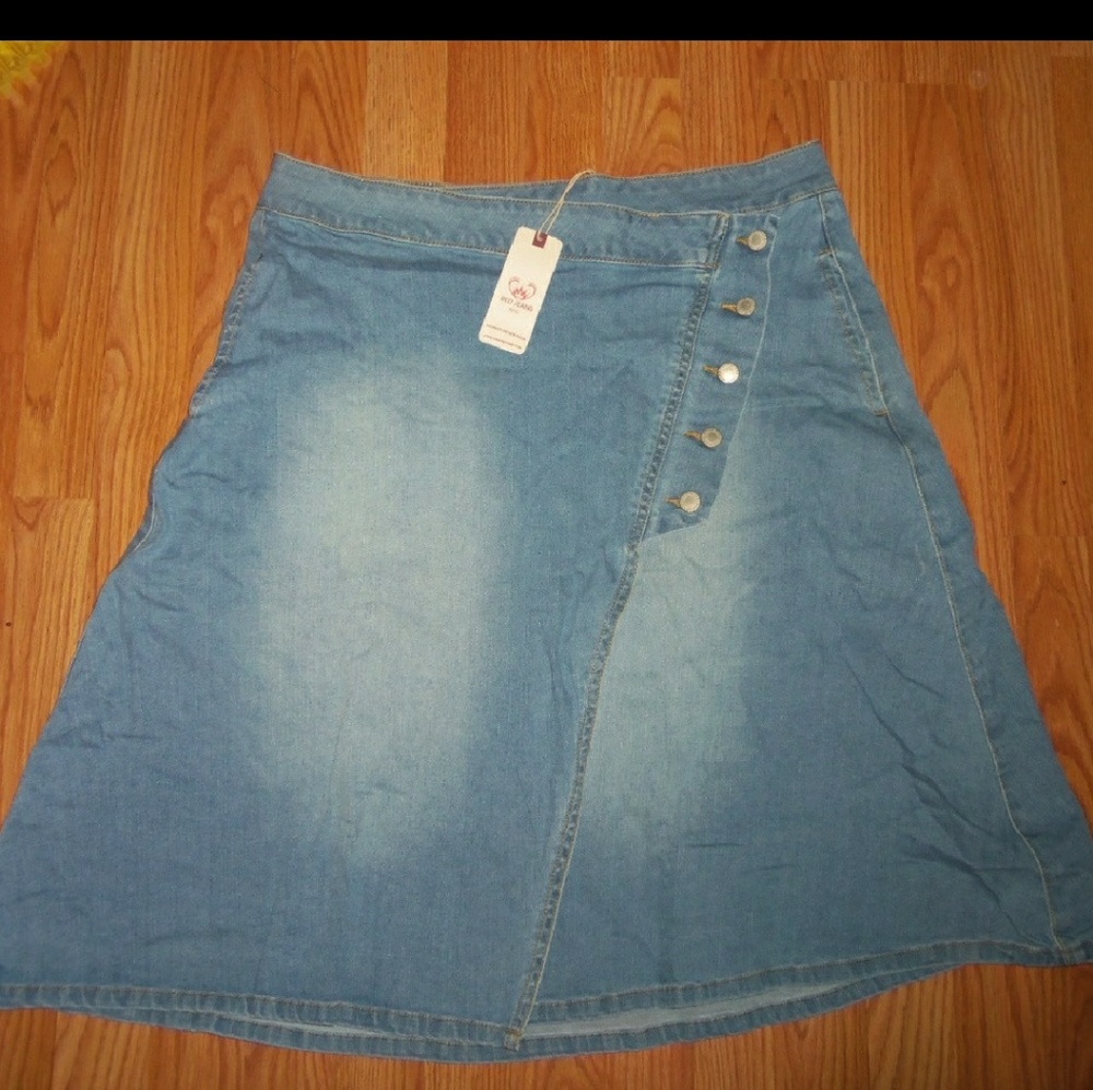 Red Jeans NYC wrap skirt